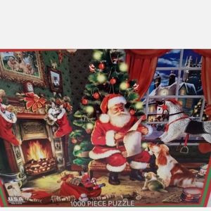 White mountain Christmas puzzle preowned